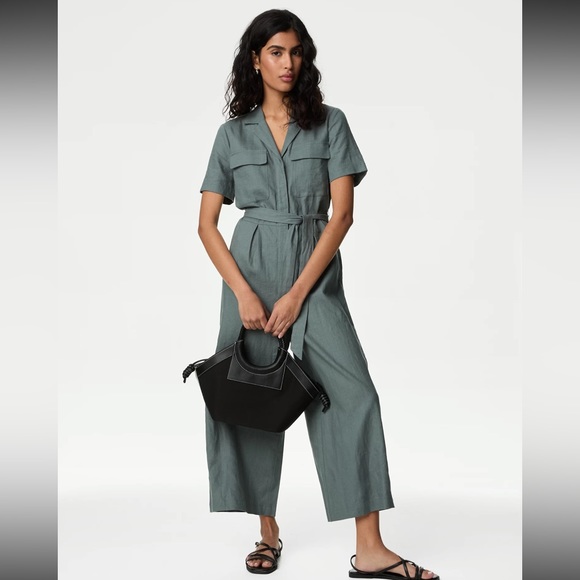M & S Collection Linen Jumpsuit - Picture 6 of 7
